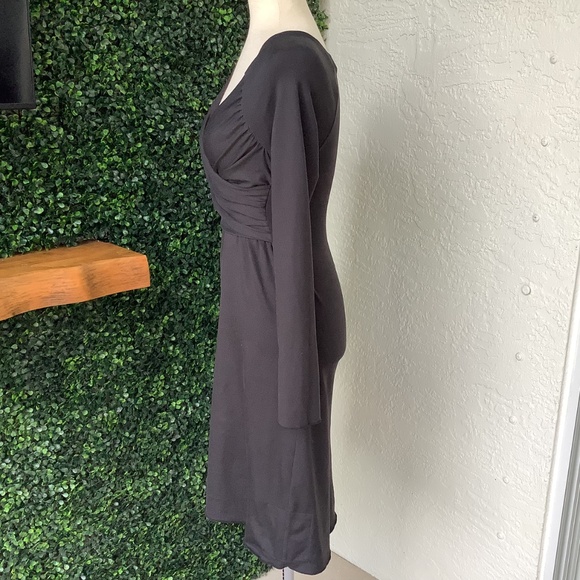 PrAna Tally Black Breathe Faux Wrap Dress - Picture 4 of 10